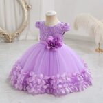 Fustan Princeshe Vjollcë me Dantellë