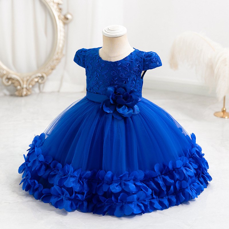 O1CN01QdmmE51D4hP6GzEVh_!!2212403710163-0-cib Fustan Princeshe Blu me Dantellë për Vajza - Image 1