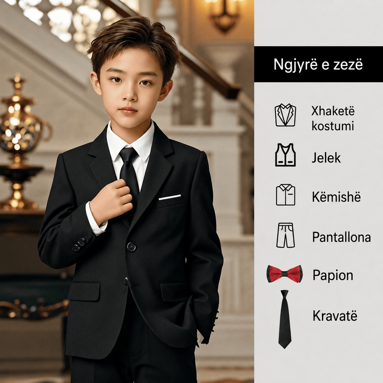 kooo Kostum Elegant për Djem - Image 1