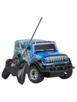 Makine garash me telekomande – Shpejtesi e larte, drita LED, 4WD, 27 cm