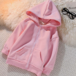 Hoodie pambuku me zinxhir të plotë