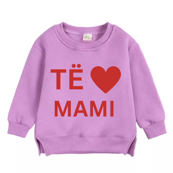 bluzat_kids__6_.png Pulovër me mbishkrimin “I love MOM” - Gri - Image 1