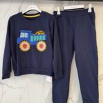 Set me bluzë sportive pa kapuç, me jakë të rrumbullakët